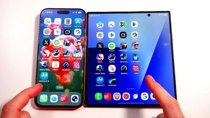 So sánh Z Fold7 và iPhone 16 Pro Max: Cuộc đối đầu đỉnh cao
