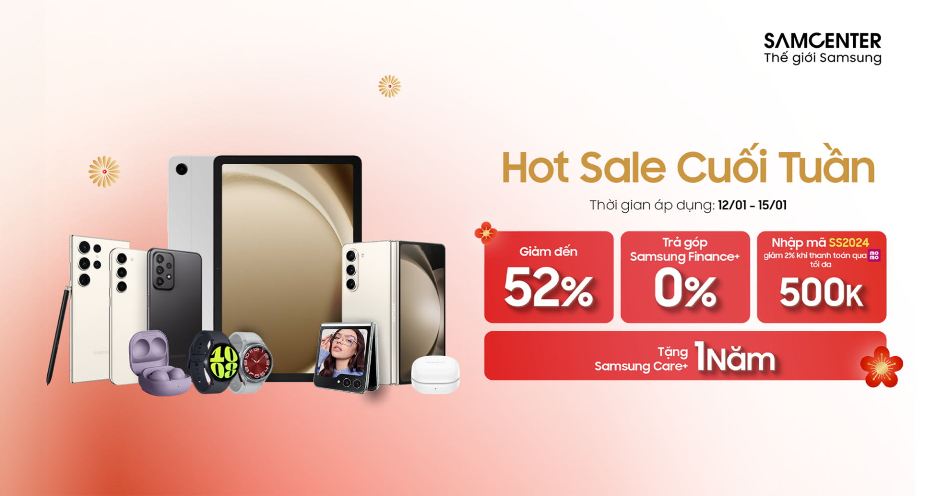 Hình ảnh cho danh mục Hot Sale Cuối Tuần - Điện Thoại, Máy Tính Bảng, Tai Nghe Giảm Đến 52% (12.01 - 15.01) 