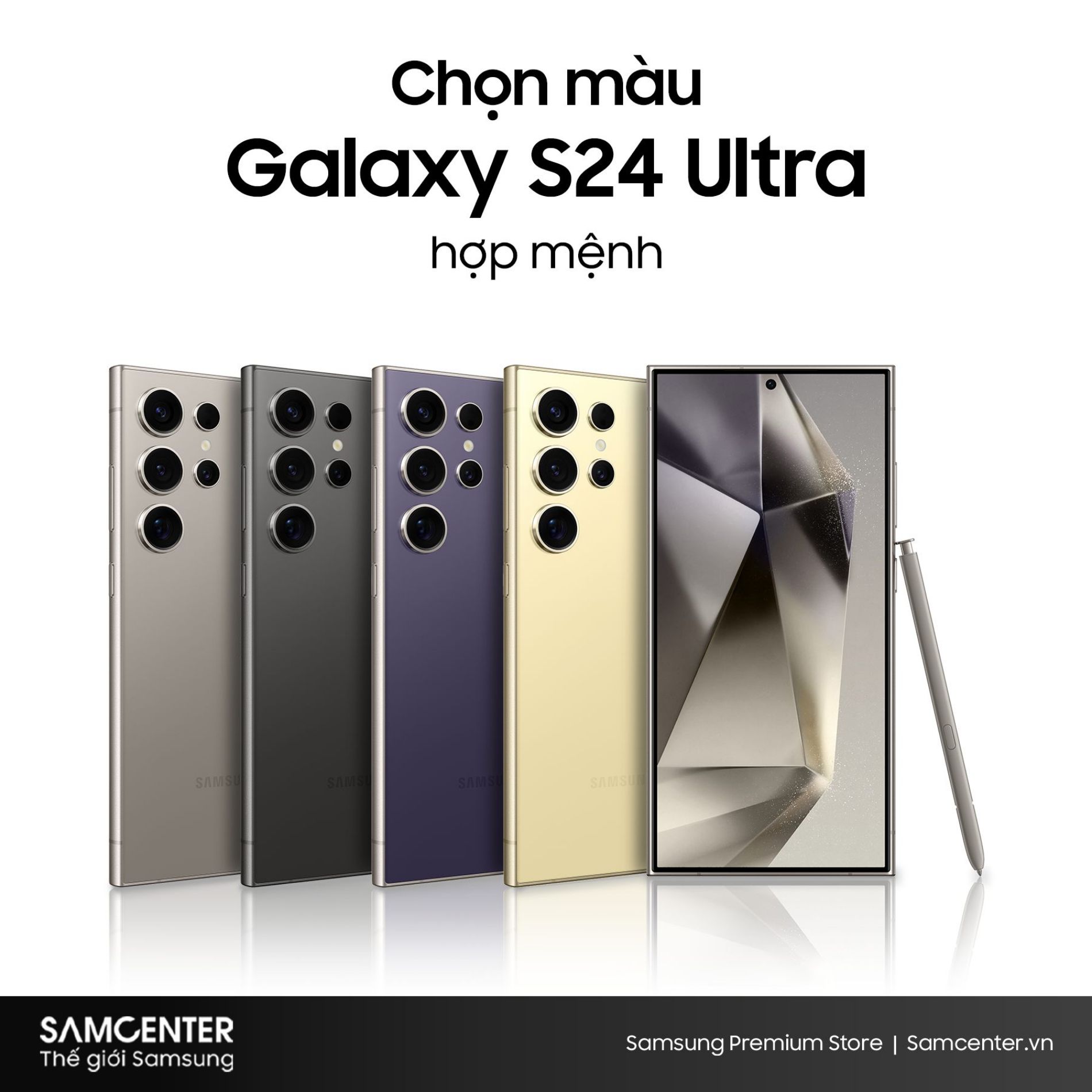 범주 Chọn Samsung S24 Ultra màu nào để hợp mệnh theo phong thủy?의 그림