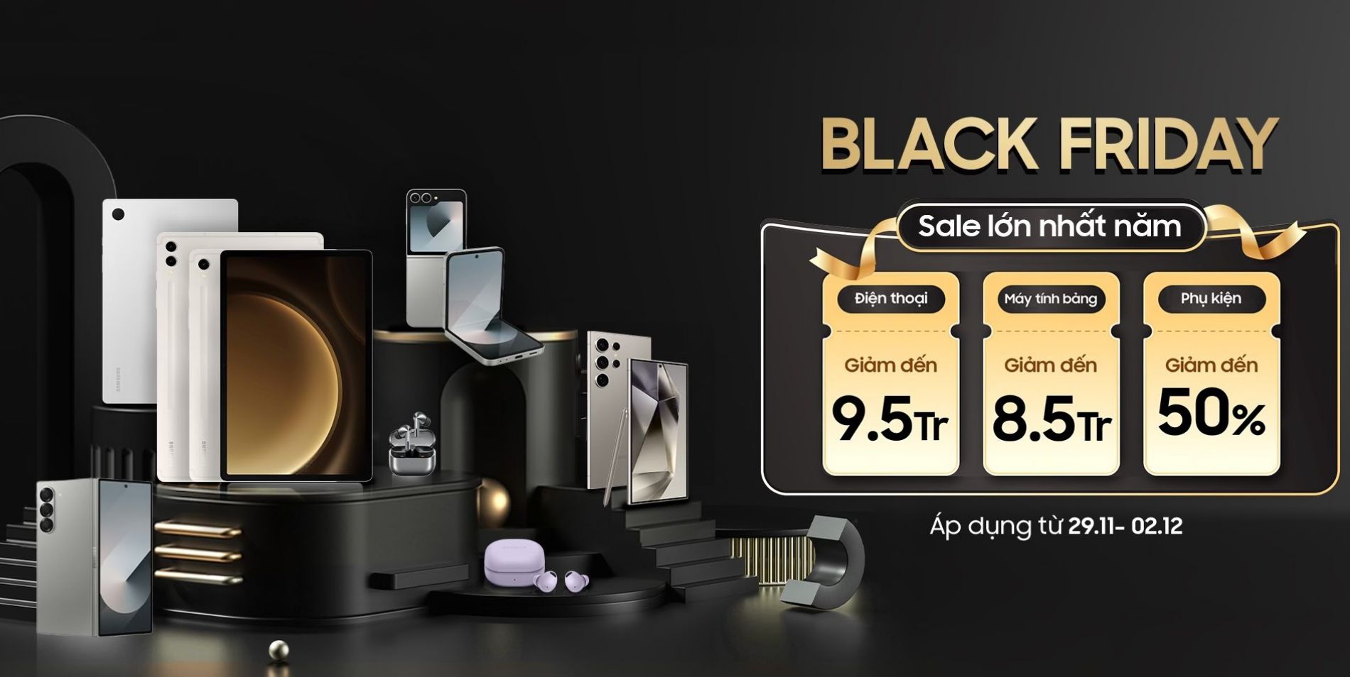 Hình ảnh cho danh mục Black Friday: Điện Thoại, Máy Tính Bảng & Tai Nghe Sale Đến 56%++