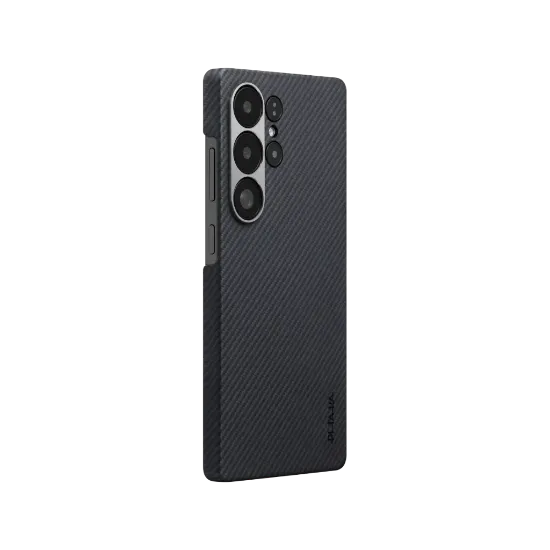 Ảnh của Ốp lưng Samsung S25 Ultra - PITAKA Ultra-Slim - Black/Grey Twill - KS2501U