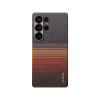 Ảnh của Ốp lưng Samsung S25 Ultra - PITAKA Tactile Woven - Sunset - KS2503U
