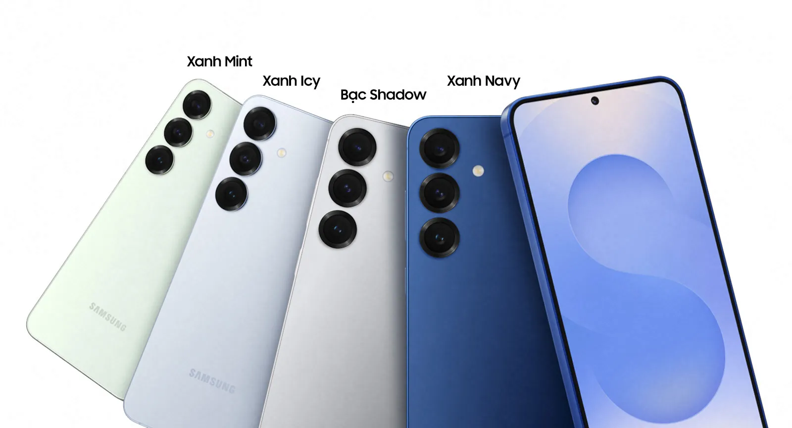 bảng màu của Samsung S25 tiêu chuẩn và Samsung S25 Plus